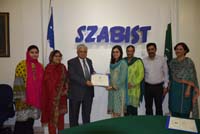 Self-Institutional Performance Evaluation by SZABIST on June 25th -27th, 2018
